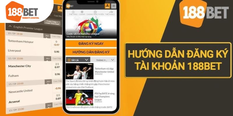 Các bước đăng ký tài khoản 188bet chi tiết